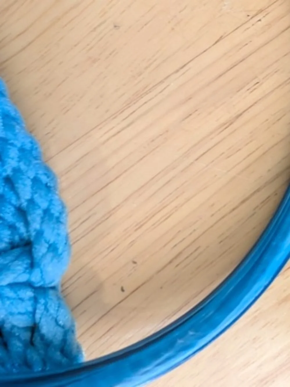 Vintage Blue Macramé Towel Holder